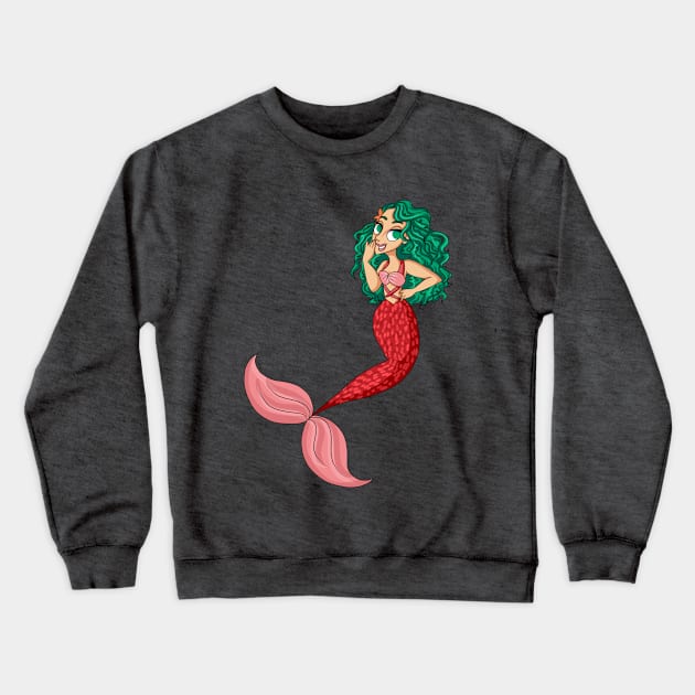 Mermaid Lagoon - Bubbly Sea Siren Crewneck Sweatshirt by katidoodlesmuch